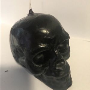 Halloween scary skull candle